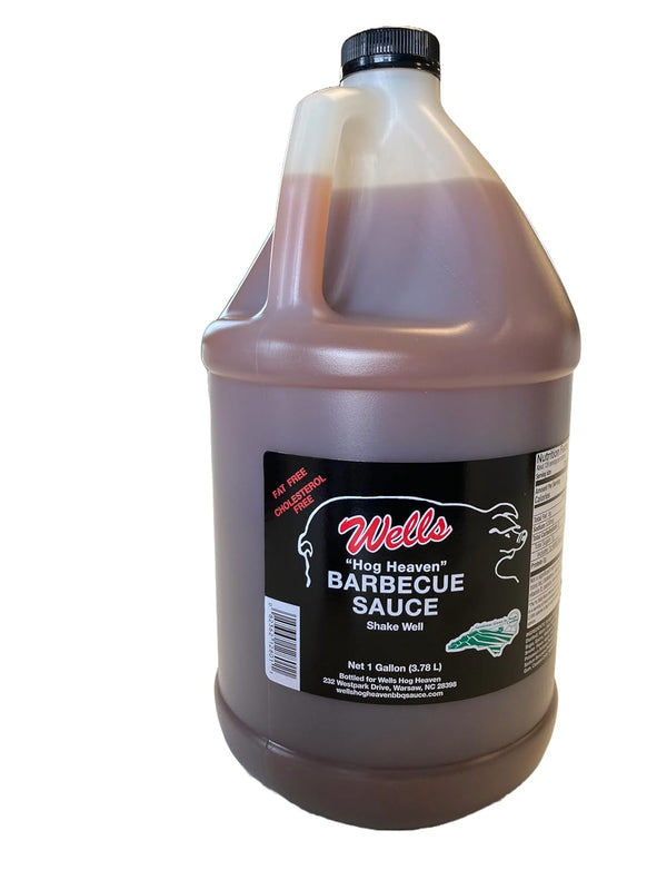 Wells Hog Heaven Barbecue Sauce (1 Gallon) | Carolina Vinegar Based Barbecue