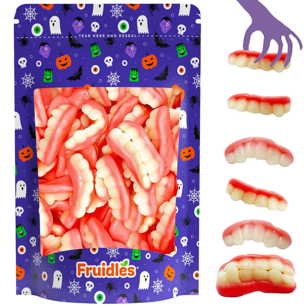 Fruidles Gummi Teeth Candy, Delicious Fruit Flavors Gummies (4.4 Pounds)