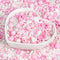 Edible Heart Sprinkles for Cake Decorating,White Pink Pearl Sugar Jimmies Mix Size