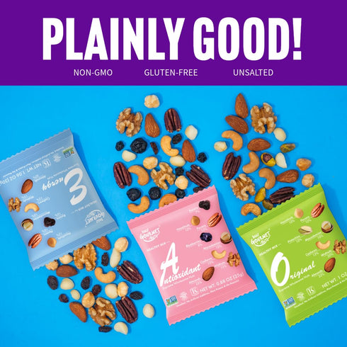 Packs/Premium Packs/Office 48 Packs Daily Gourmet Nuts - Energy Mix/Healthy Trail mix Individual Nuts & Dry