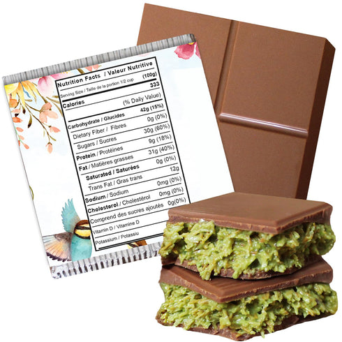 3.5 Oz Ceres Gourmet Handmade Dubai Chocolate Pistachio Bar Square Authentic Handmade, Perfect for Every Occasion