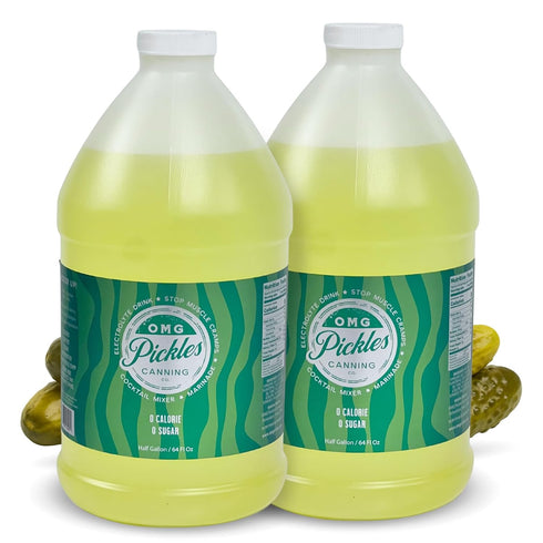 OMG Pickles Dill Pickle Juice for Leg Cramps Natural Pickle Juice Sports