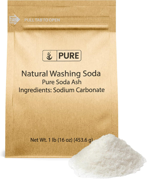 1 lb Pure Original Ingredients Washing Soda, Epsom Salt, and Baking Soda Bundle, Each, Laundry, Cleaning