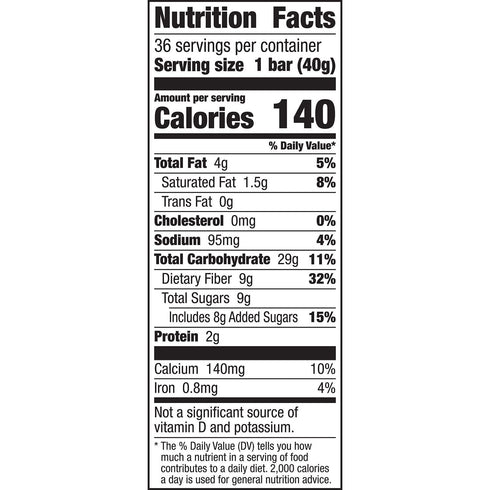 Fiber One 1.4 (Pack 36) Oats and Chocolate Chewy Bars, Ounce