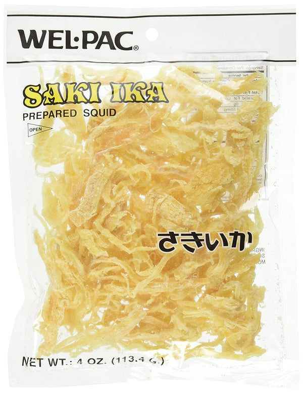 Moma Market Japanese Saki Ika Prepared Shreded Dried Squid 4.0 Oz. (Pack of 3)