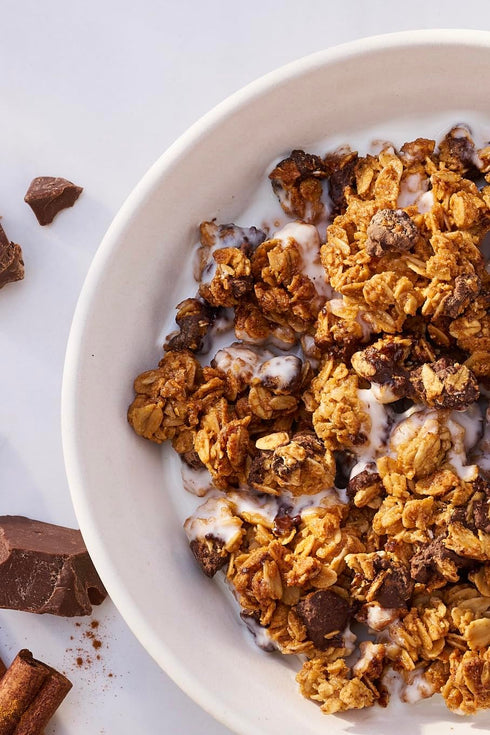 Packs 10 (2oz Jessicas Chocolate Chip Granola - of Snack Bags) - Handmade, Non-GMO, Gluten-Free, Whole Grain