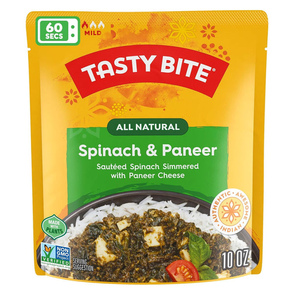 Tasty Bite Kashmir Spinach, Ready to Eat, 10 Ounce, Microwavable Entre in