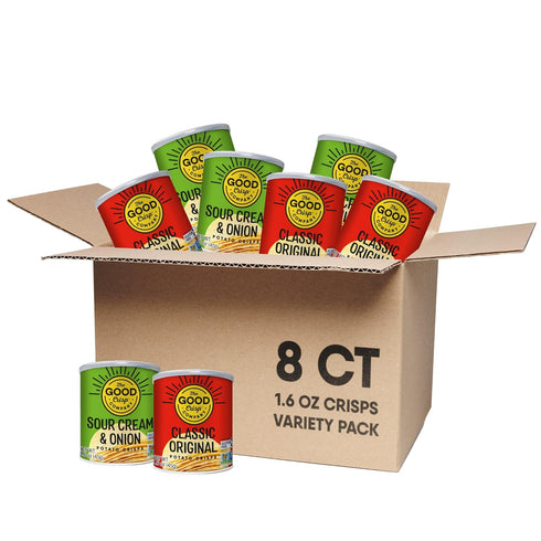 The Good Crisp Company Minis Variety Pack Gluten-Free Potato Chips, 1.6 Oz