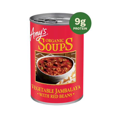 14.2 Oz, Pack 6 Amy's Soup, Organic Vegetable Jambalaya