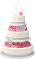 DecoPac Quinceanera Cake Topper - Glitter Cake Topper, Silver Cake Decoration, 3 Piece Set
