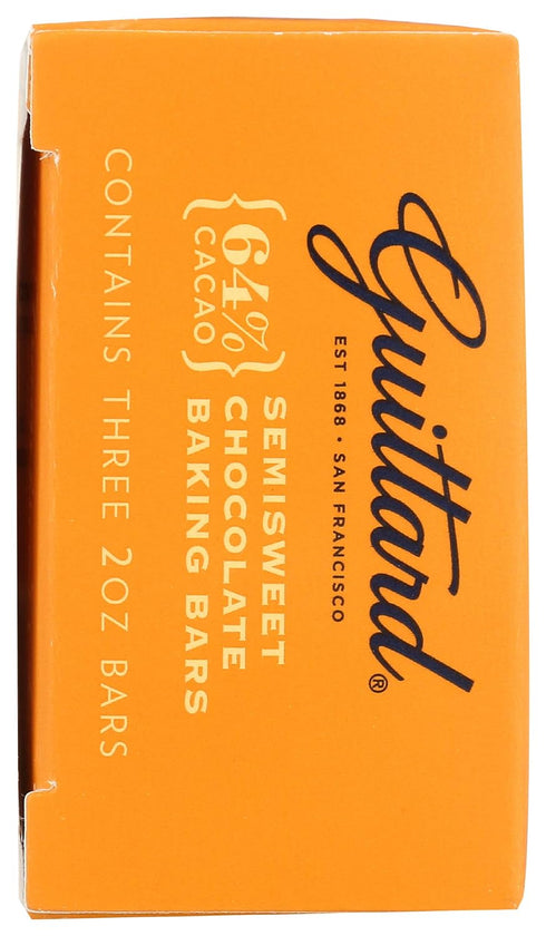 Guittard 2 3 Count , Semisweet Baking Bar, Ounce