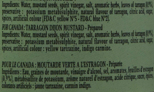 Edmond Fallot 7.4 (Pack 4) Tarragon Dijon Mustard Ounce