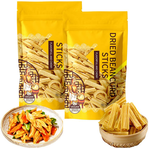 QLMLWR Tofu SkinYubaDried Bean Curd Sticks, Dried Bean Curd Stick,Handmade Soy Tofu Dried