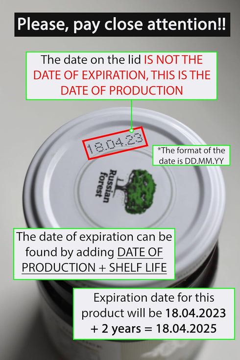 220g/ 7.76oz Russian Forest All Natural Red Currant Premium Jam No Added Sugar, GMO or Preservatives