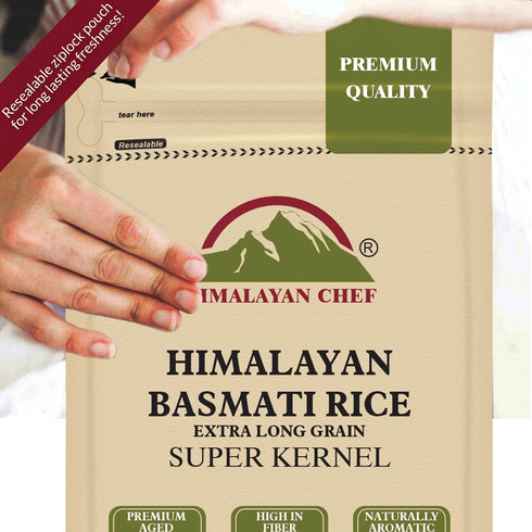 2 lbs (Pack 2) Himalayan chef White Basmati Rice