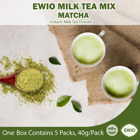 40g x5 Packs Milk Tea Mix Matcha Flavor Instant Milk Tea Powder