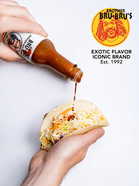 Brother Bru-Bru’s Hot Sauce – No Sodium, Sugar Free, Vegan, 5 oz (Pack of 1)
