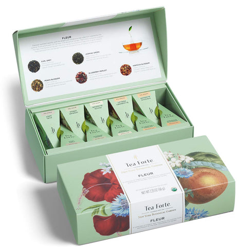 Tea Forte Premium Petite Presentation Box Gift Set Sampler, 10 Count, 2
