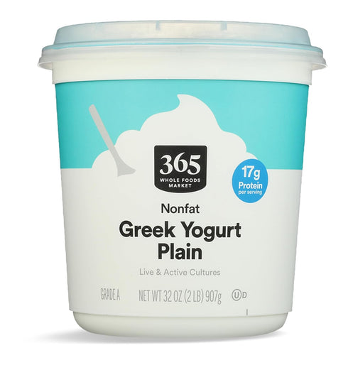 365 by Whole Foods Market , Greek Yogurt, Plain Nonfat, 32 Ounce