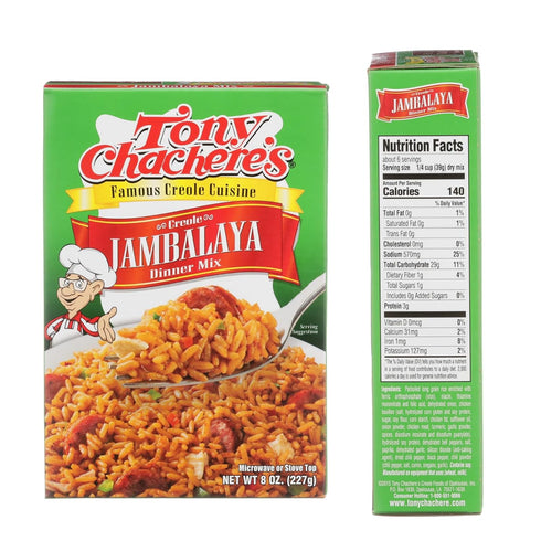 4 Count Tony Chachere Rice Dinner Mix, Jambalaya