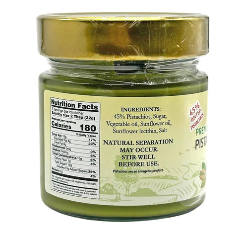 (7 oz) 45% Eastern Feast - Premium Antep Pistachio Cream Spread, Pistachios
