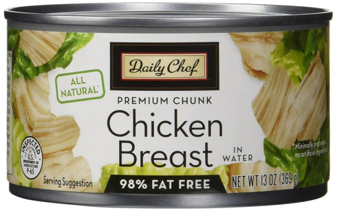 Daily Chef All Natural Chicken Breast in Water, 13 oz, 5 Count