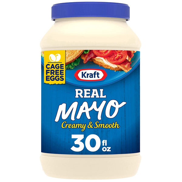 Mayo Kraft Real , 30 fl oz Jar (2 jars)