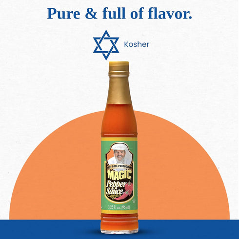 3.25 oz (12 Pack) Chef Paul Magic Seasonings Blends Magic Pepper Sauce | Bold Flavor with Habanero Hot Sauce | Spicy