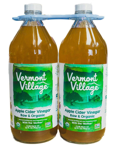 Vermont Village Product of Raw Organic Apple Cider Vinegar, 2 pk./32 oz. [Biz Di