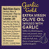 (250 mL, 2 Pack) Garlic Gold Extra Virgin Olive Oil Infused with Garlic, Premium Certified USDA Organic, Low FODMAP
