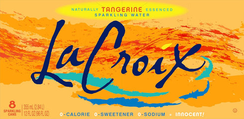 12 Oz (pack 8) La Croix Sparkling Water, Tangerine, Fl