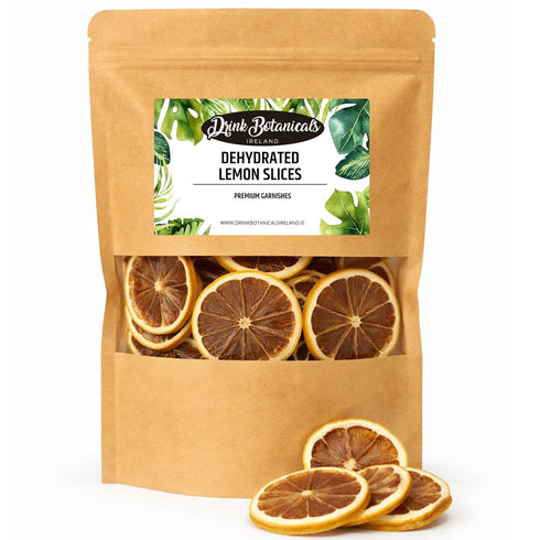 Drink Botanicals Ireland | 40+ Slices, Dried Dehydrated Lemon Slice Wheels |