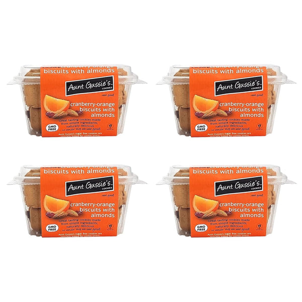 Aunt Gussie's - No Sugar Added Wheat Cranberry Orange with Almond Biscuits