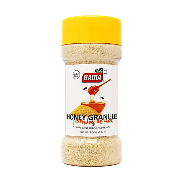Badia Honey Granules, 9.25 oz Natural Honey & Cane Sugar Sweetener for