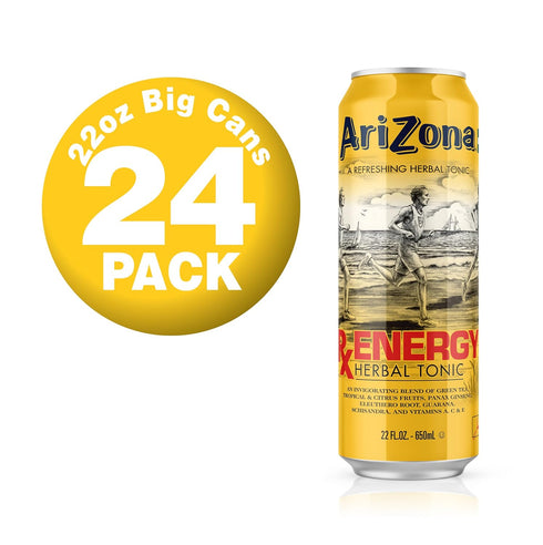 22 Oz (Pack 24) AriZona Rx Energy - Big Can, Fl