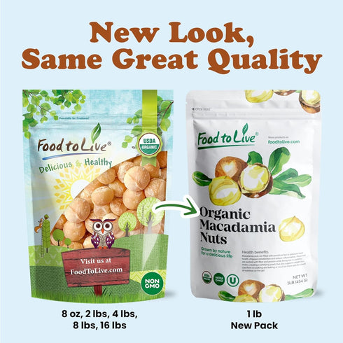 1.5 Organic Dry Roasted Whole Macadamia Nuts, Pounds Unsalted, Delicious and Nutritious Snack Made from Premium Non-GMO