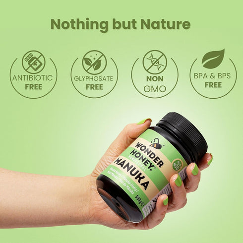 MGO400 (13+) 26 (8.8oz) Wonder Honey Raw Manuka Honey New Zealand Tested for Markers, Traceable, Natural Soothing