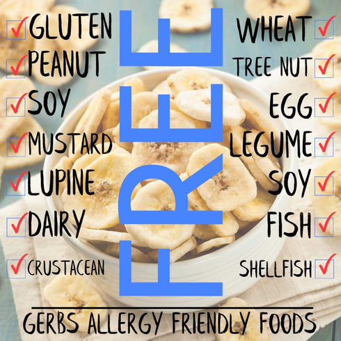 2 lbs. 14 Gerbs Unsweetened Banana Chips | Unsulfured, No Artificial Additives, Resealable Bag | Naturally Crisp