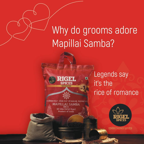 12+ (4 Lbs) Rigel Spices | Mappillai Samba Red Rice | MONTHS AGED | BRIDEGROOM RICE | GLUTEN FREE | Ancient Red Rice