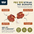 95g 2 (5oz) Wild Society - Caveman Eats - Grass Fed Ribeye Steak Slices - Protein - Only Steak & Salt - Ingredients