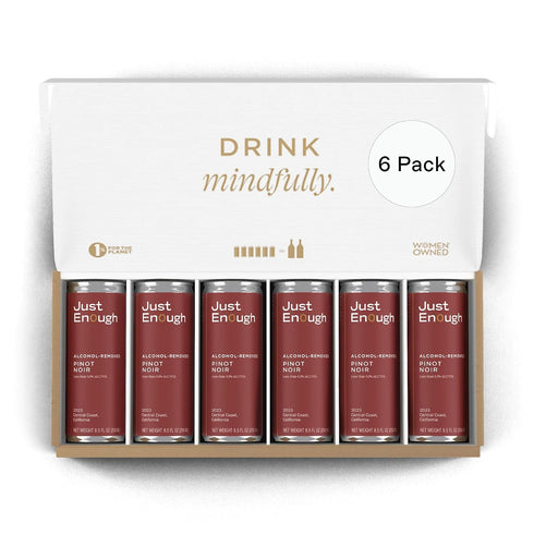 Just Enough Wines Pinot Noir Alcohol Removed | Non-Alcoholic Red Wine, 6