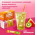 packets, 40 Pack, 40 Packets (40 Dunkin Zero Sugar Refreshers Singles To Go! Powdered drink mix Ct Variety Single serve
