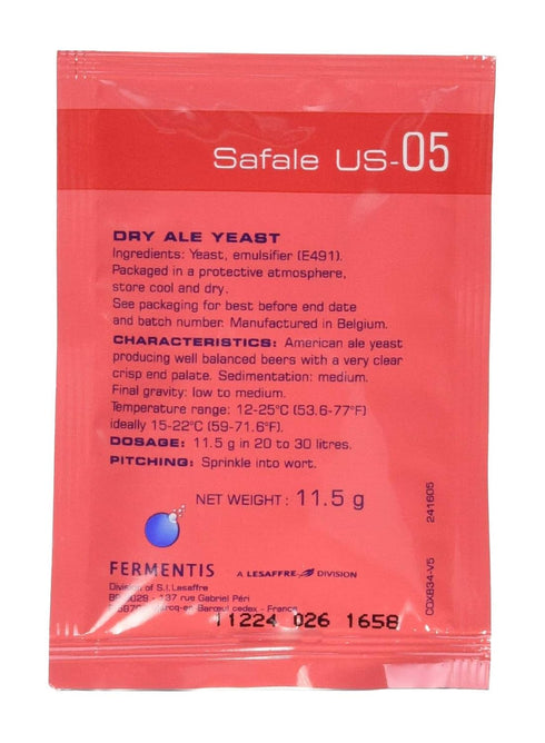 Safale - 2353X6 US-05, Six Packages, 11.5 g each