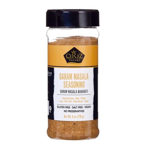 Cerez Pazari Garam Masala Seasoning 6 oz Traditional Indian Spice Blend with