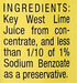 Nellie & Joe's 16 Oz , Key West Lime Juice, Fl Bottle