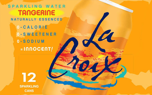 12 Oz (pack 12) La Croix Sparkling Water, Tangerine, Fl