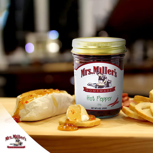 CPG.IO 9 (Pack 6) Mrs. Miller's Hot Pepper Jelly Ounce
