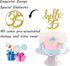 Hello 35 Cake Topper – 35th Birthday / Anniversary Party Decoration Supplies (Gold, Hello 35)