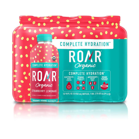 ROAR Complete Hydration Organic - Electrolyte Drinks Loaded with Vitamins C, B5,