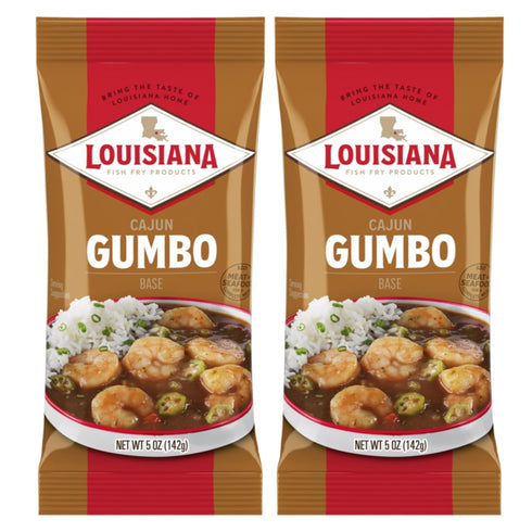 Louisiana Fish Fry Gumbo Base 5 oz. (Pack of 2) - Authentic